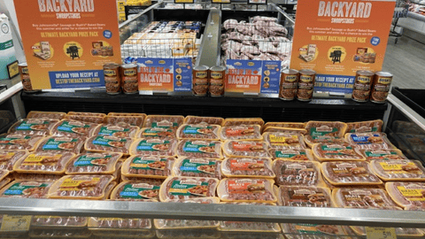 Albertsons Johnsonville 'Best of the Backyard' Cooler Display